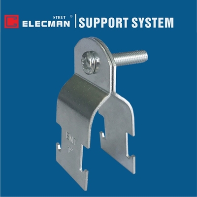 Galvanized Steel Channel Conduit Strut Clamp Universal Strut Straps For EMT 1/2"-4"