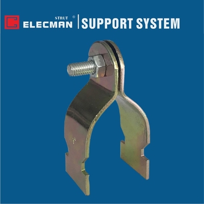 Yellow Zinc Plated Steel Channel Rigid Conduit Strut Clamps Universal Type