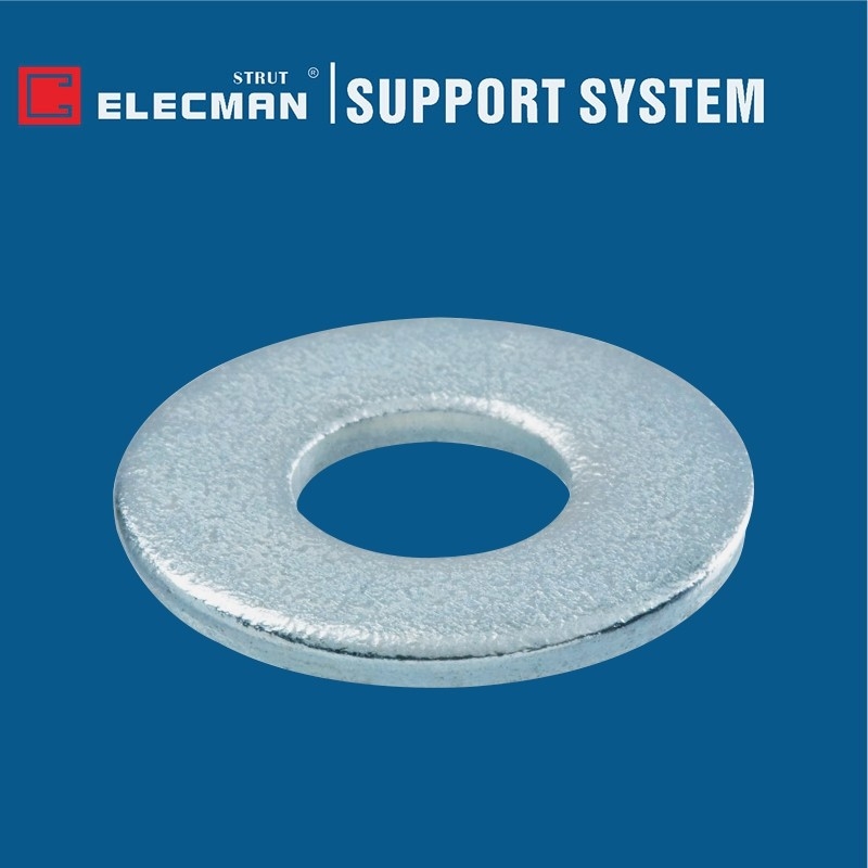 Zinc Plated Stainless Steel Strut Fasteners Plain Circular Flat Washers Bulk M5 M10